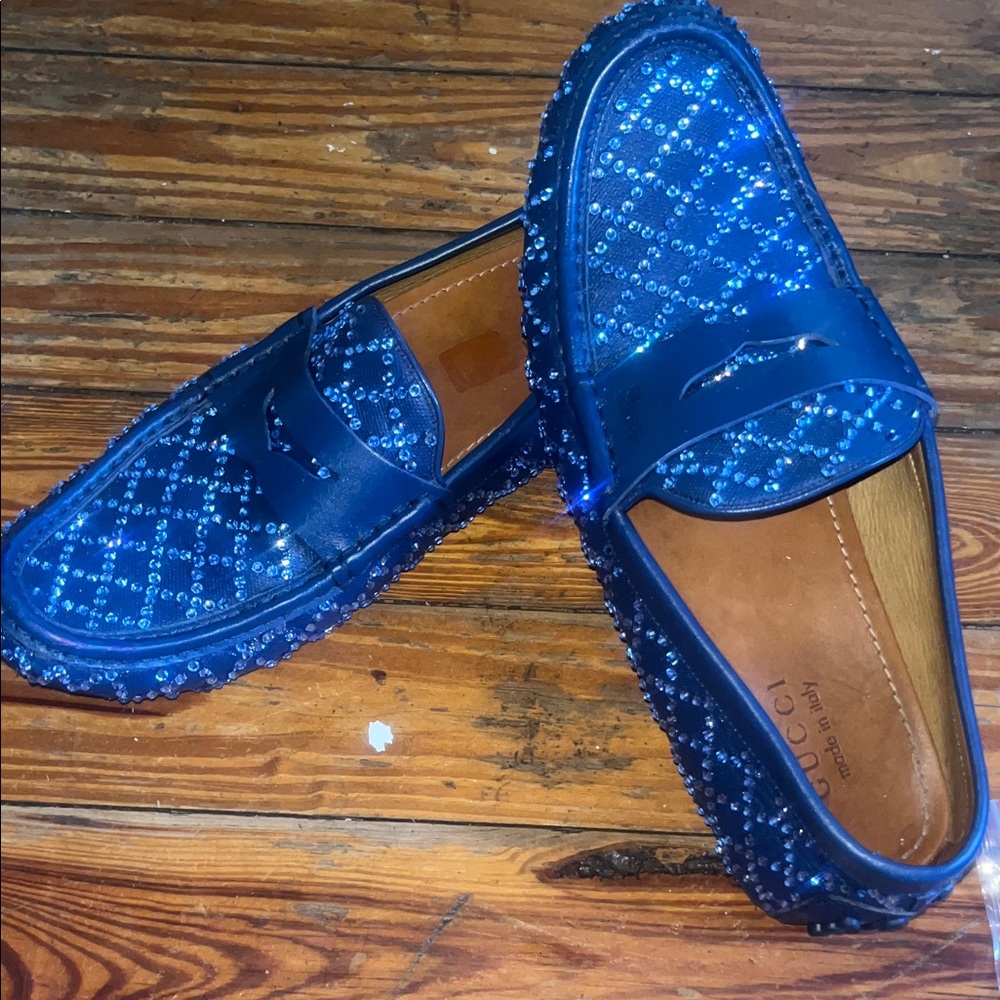 Gucci Sparkling Blue Men's Loafers